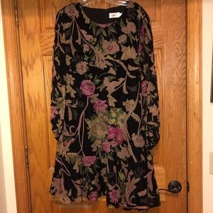 Crushed Velvet Black Dress